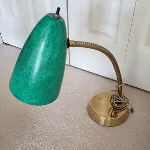 Vintage brass desk lamp.